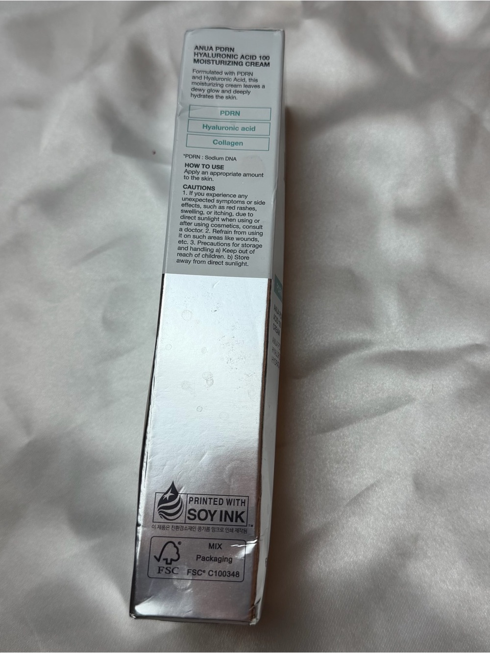 Anua PDRN Hyaluronic Acid 100 Moisturizing Cream (60ml) New In Box Non-Greasy - Picture 6 of 8